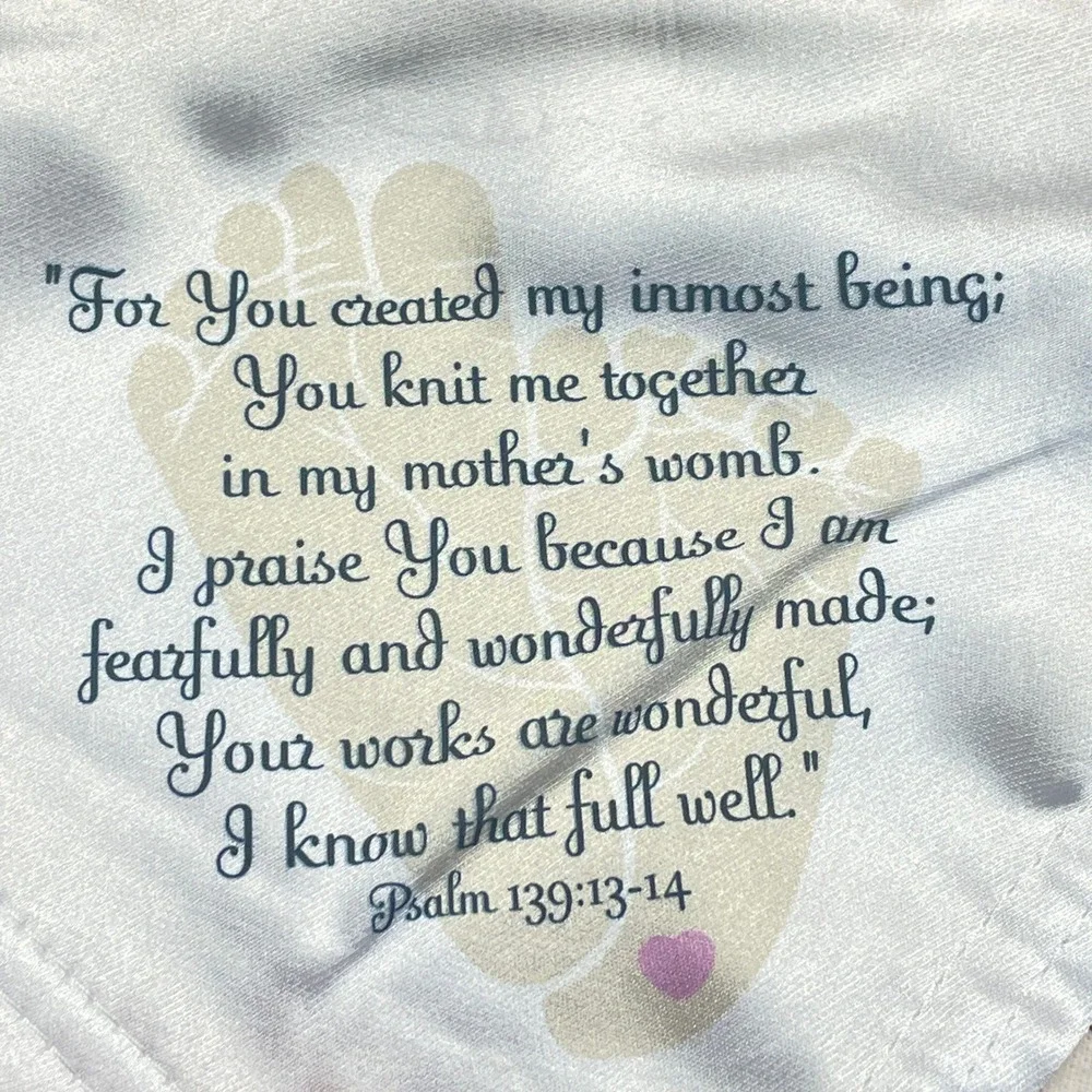 Handmade Baby Fleece Blanket Winnie The Pooh Religious Bible Verse‎ 39.5